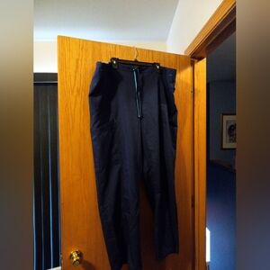 Womens Scrub Star Scrubwear Navy Blue Drawstring Pant Stretch Soft Pockets Sz 3X